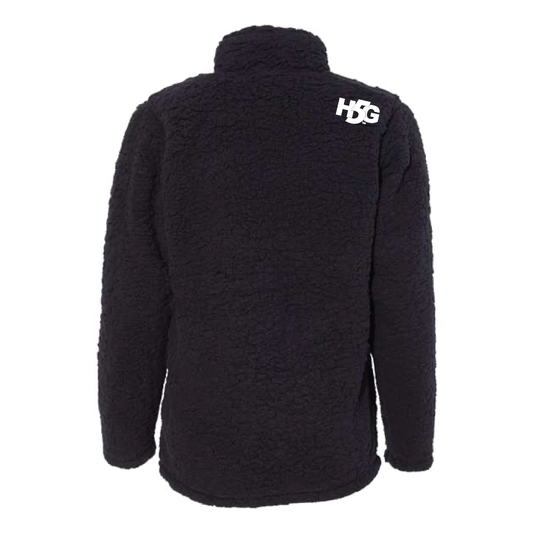 WOMEN'S SHERPA 1/4 ZIP PULLOVER - EMBROIDERED - H5G BRANDS