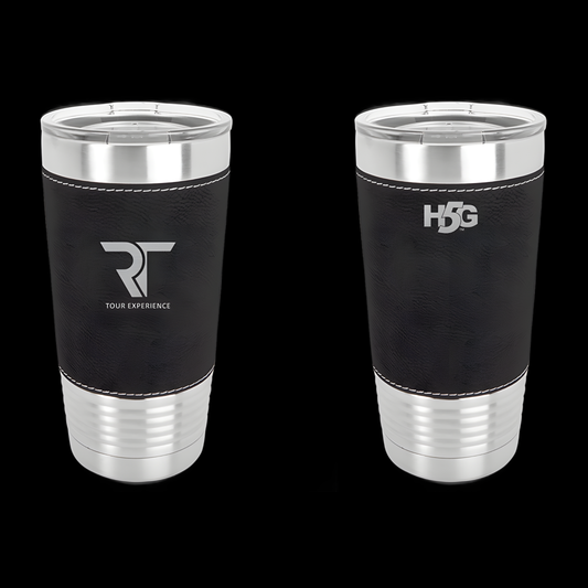 RT TOUR LEATHER WRAPPED TUMBLER