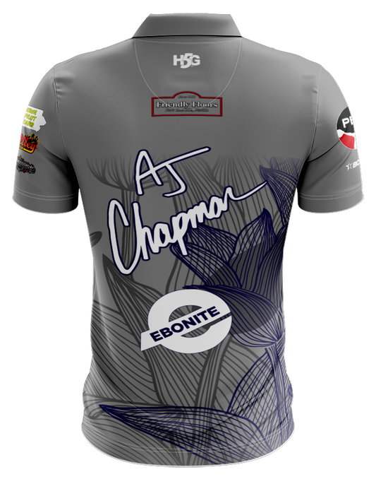 AJ CHAPMAN - NAVY & GRAY FLOWERS