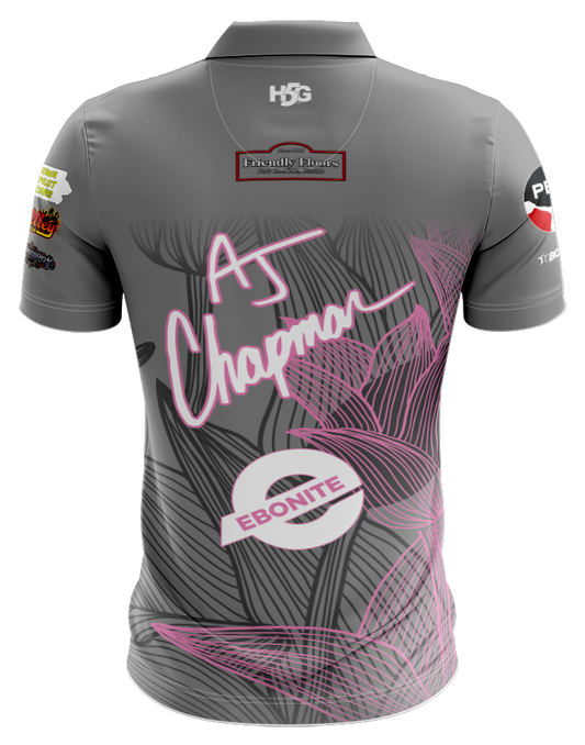 AJ CHAPMAN - PINK & GRAY FLOWERS