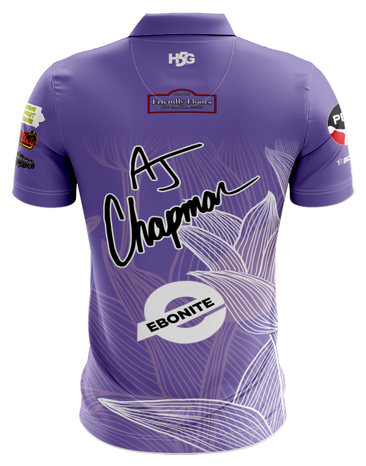 AJ CHAPMAN - PURPLE & WHITE FLOWERS