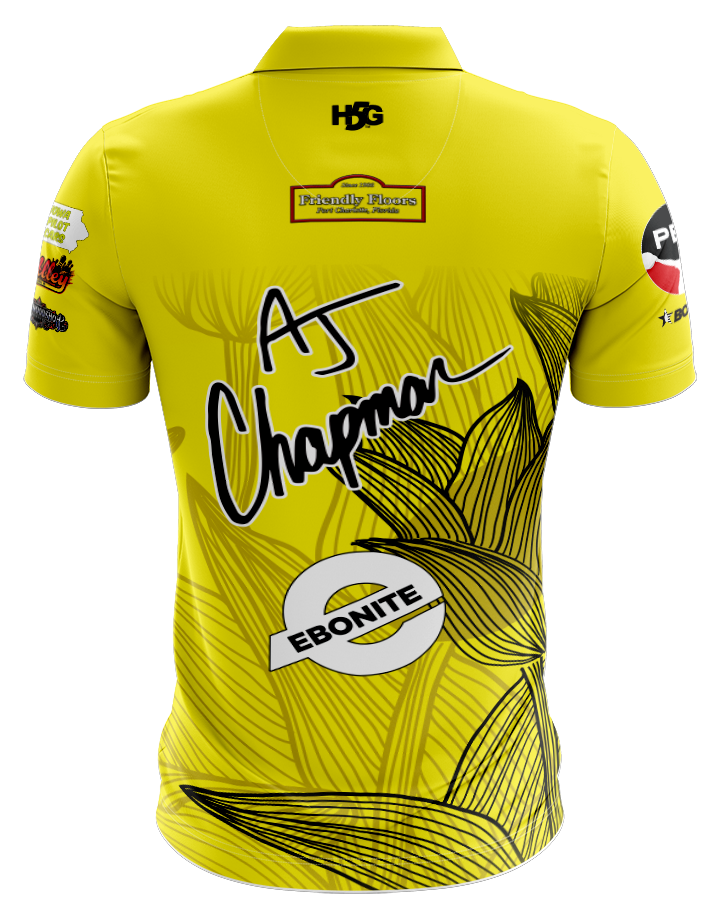 AJ CHAPMAN - YELLOW & BLACK FLOWERS