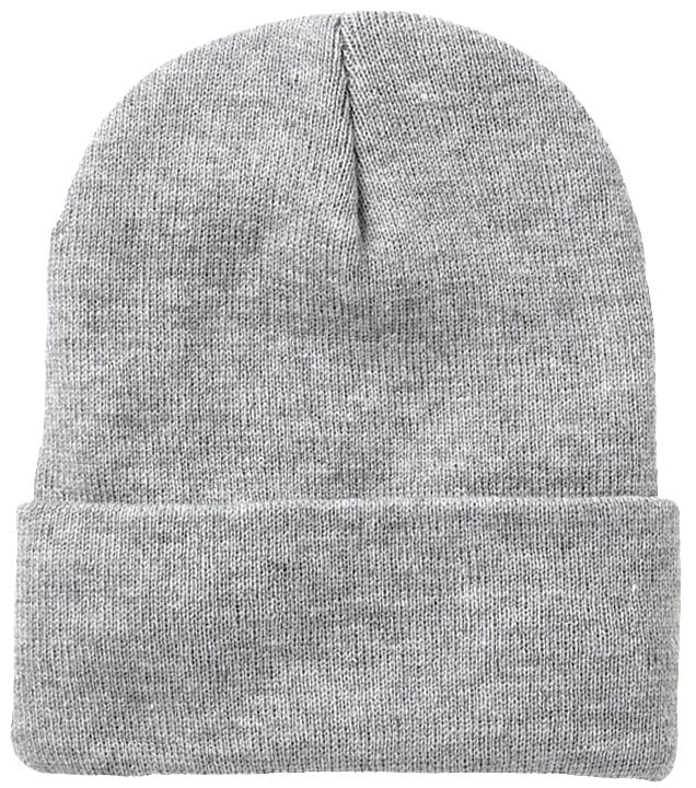 BK EMBROIDERED BEANIE - GRAY - H5G BRANDS