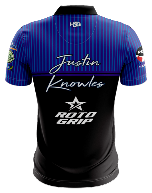 JUSTIN KNOWLES - BLUE & PURPLE SOLID STRIPES