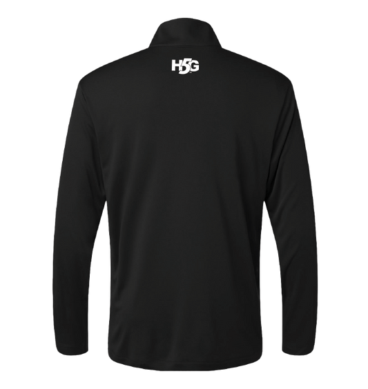 SASC 1/4 ZIP PULLOVER - BLACK