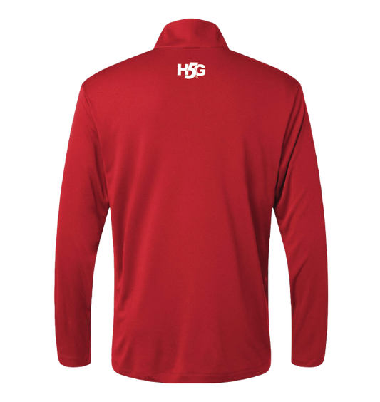 SASC 1/4 ZIP PULLOVER - RED