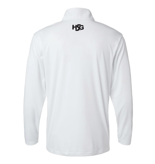 SASC 1/4 ZIP PULLOVER - WHITE