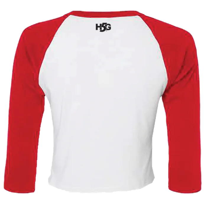 ATTITUDE DANCE - WOMENS 3/4 BASEBALL CROPPED TEE