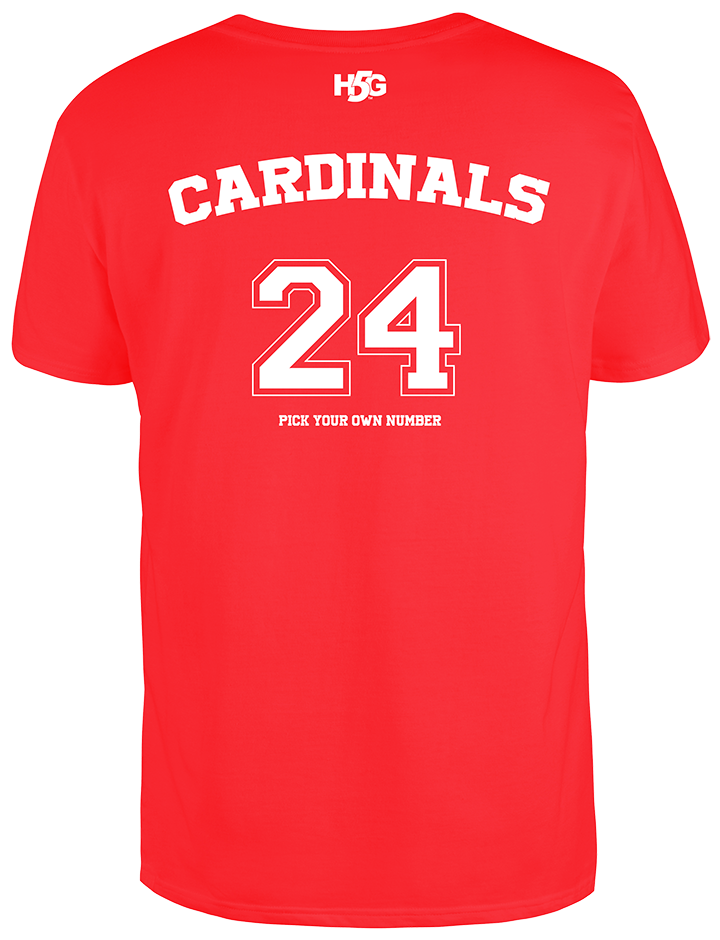 CARDINALS PERSONAL NUMBER TEE - H5G BRANDS