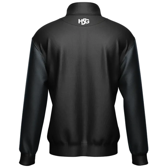 DOG TAGS BLACK 1/4 ZIP PULLOVER (DYE-SUB) - H5G BRANDS