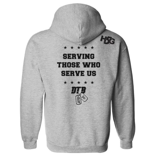 DOG TAGS VARSITY HOODED SWEATSHIRT - H5G BRANDS