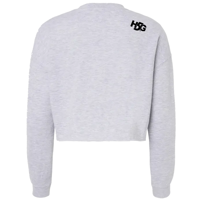 WOMEN'S LIGHTWEIGHT CROP CREWNECK SWEATSHIRT - H5G BRANDS