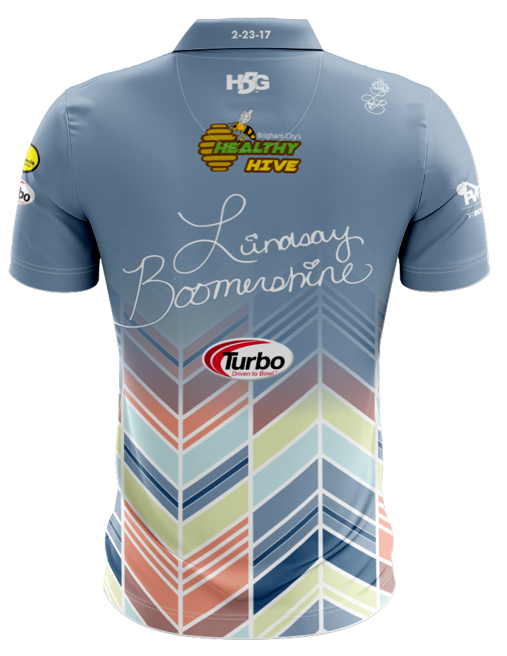 LINDSAY BOOMERSHINE - PASTEL CHEVRON - H5G BRANDS