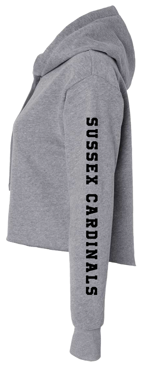 CARDINALS WOMENS CROPPED HOODIE - H5G BRANDS