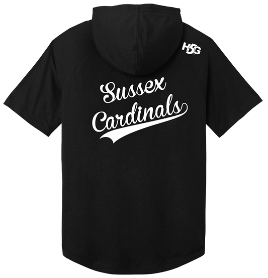 CARDINALS SPORT-TEK® SHORT SLEEVE HOODIE