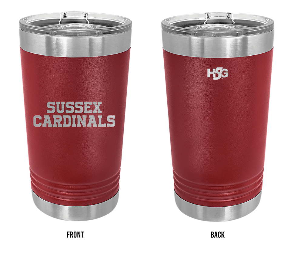 CARDINALS ENGRAVED TRAVEL TUMBLER - H5G BRANDS