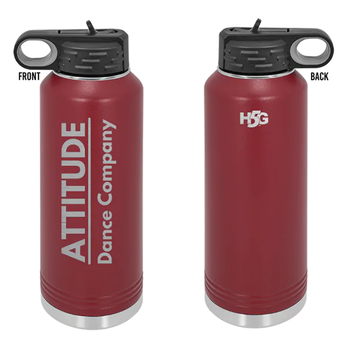 ATTITUDE DANCE - ENGRAVED WATER BOTTLE - H5G BRANDS