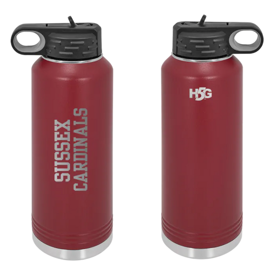 CARDINALS ENGRAVED WATER BOTTLE - H5G BRANDS