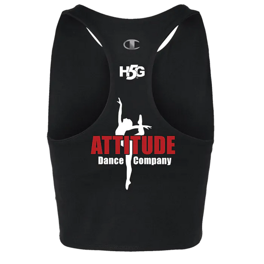 ATTITUDE DANCE - WOMEN'S CROP RACERBACK TANK TOP - H5G BRANDS