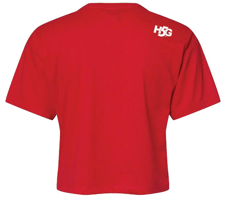 CARDINALS WOMENS CROP TEE - H5G BRANDS