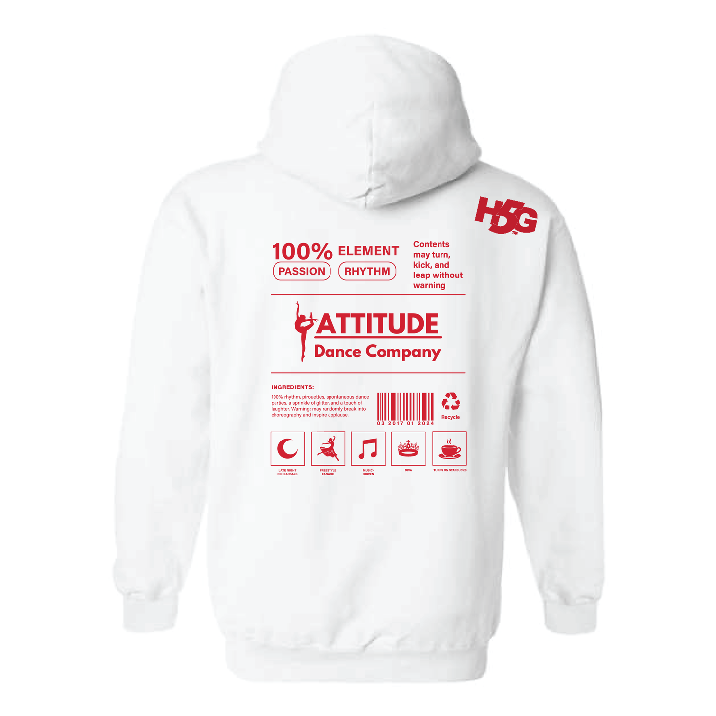 ATTITUDE DANCE DANCER INGREDIENTS (MULTI COLORS & HOODIE OPTIONS) - H5G BRANDS