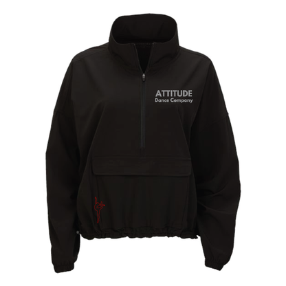 WOMEN'S STRETCH WOVEN 1/4 ZIP SPANGLE PULLOVER - H5G BRANDS