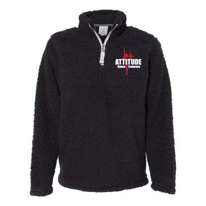 WOMEN'S SHERPA 1/4 ZIP PULLOVER - EMBROIDERED - H5G BRANDS