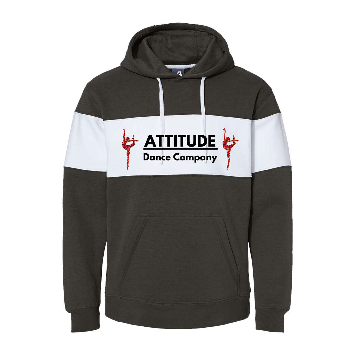 ATTITUDE DANCE - VARSITY FLEECE HOODIE - GLITTER LOGOS - H5G BRANDS