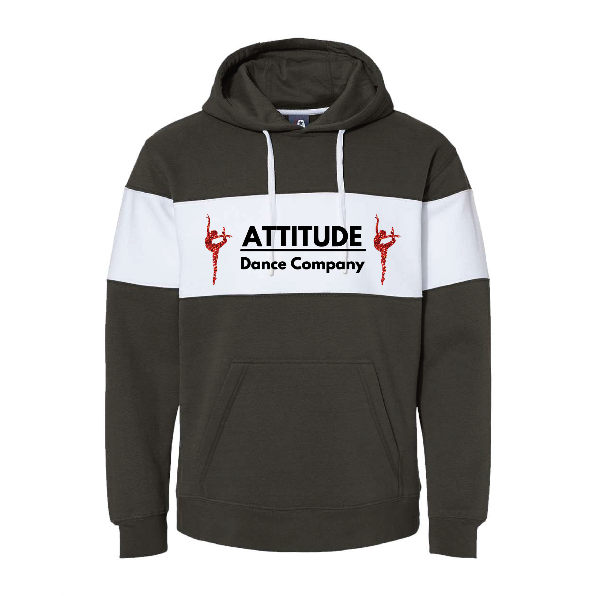 ATTITUDE DANCE - VARSITY FLEECE HOODIE - GLITTER LOGOS - H5G BRANDS