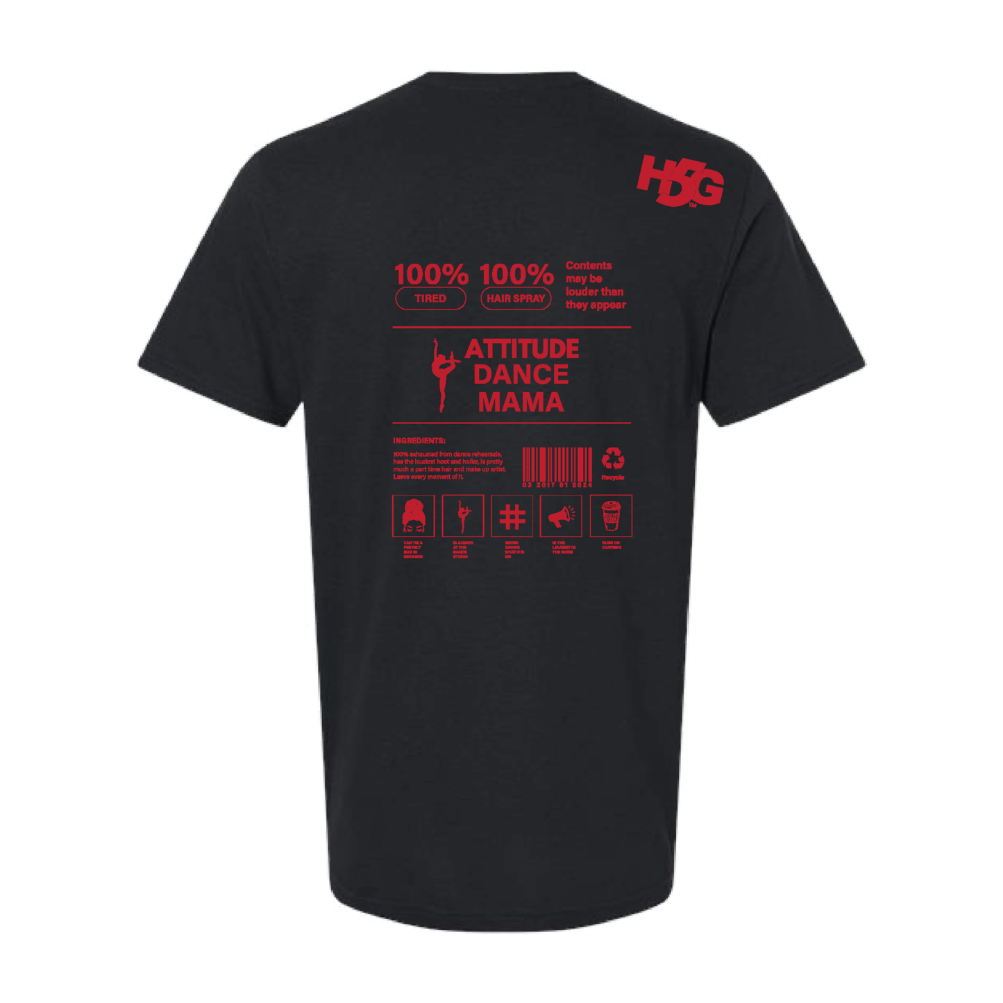 ATTITUDE DANCE MAMA INGREDIENTS (MULTI COLORS & HOODIE OPTIONS) - H5G BRANDS