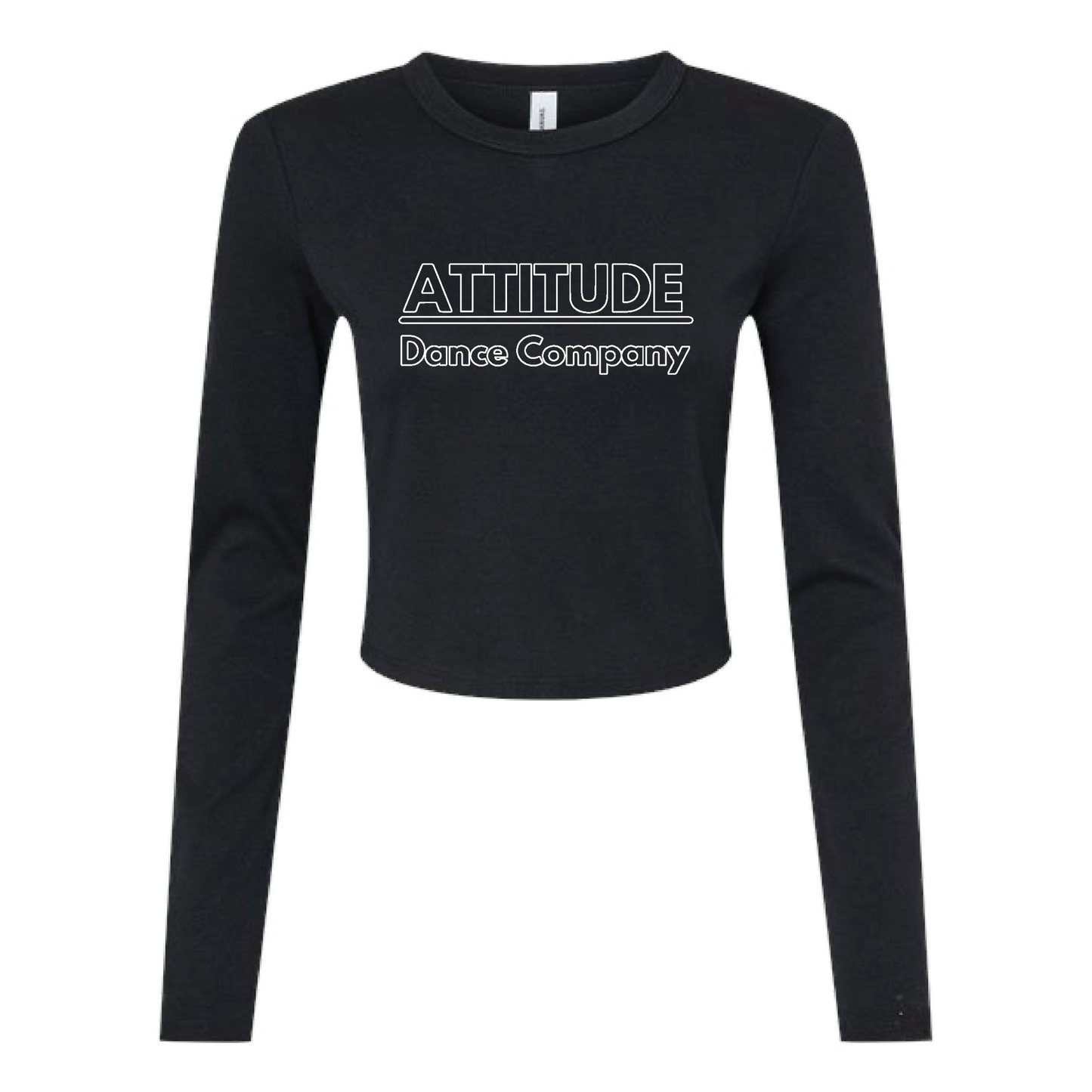 WOMEN'S LONG SLEEVE BABY TEE - GLITTER LOGOS - H5G BRANDS