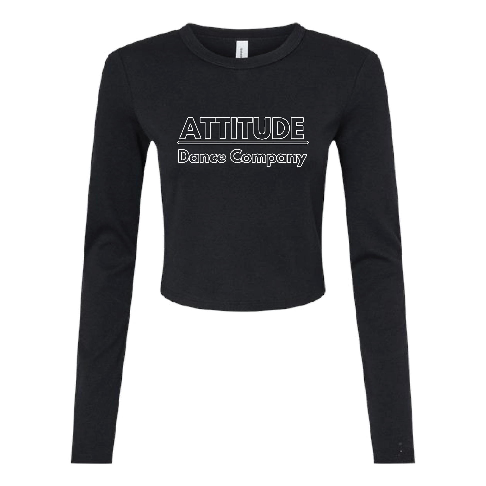WOMEN'S LONG SLEEVE BABY TEE - GLITTER LOGOS - H5G BRANDS