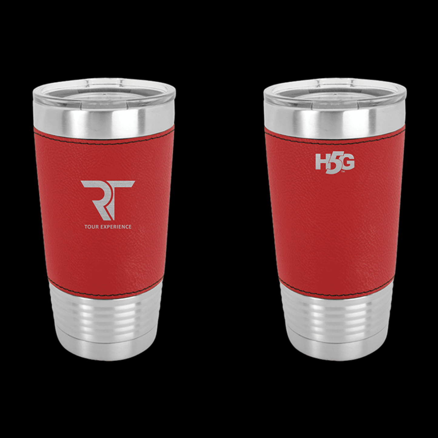 RT TOUR LEATHER WRAPPED TUMBLER