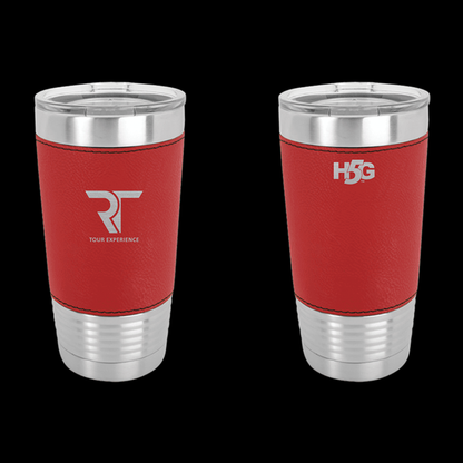 RT TOUR LEATHER WRAPPED TUMBLER