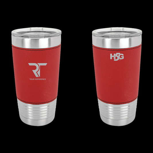 RT TOUR LEATHER WRAPPED TUMBLER