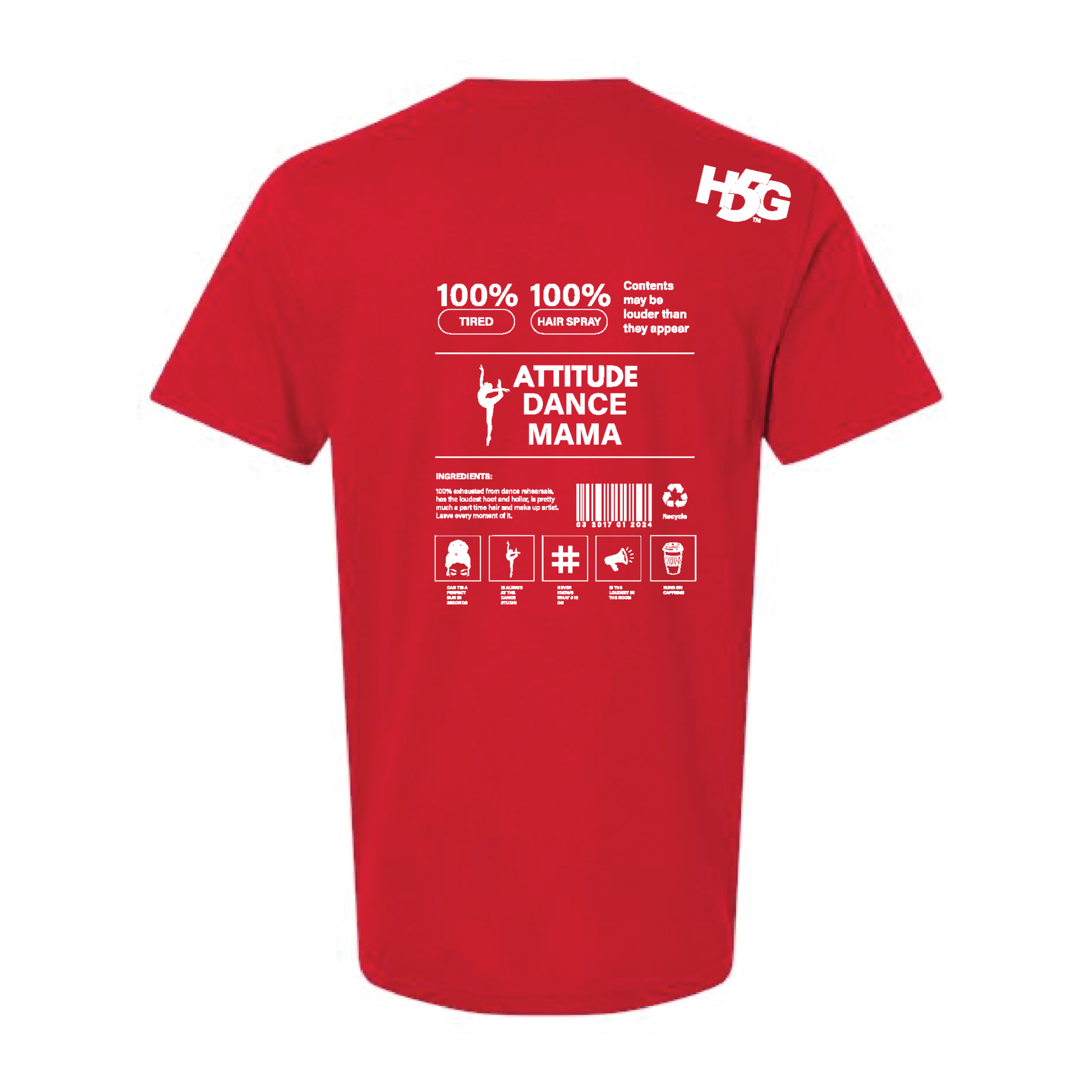 ATTITUDE DANCE MAMA INGREDIENTS (MULTI COLORS & HOODIE OPTIONS) - H5G BRANDS