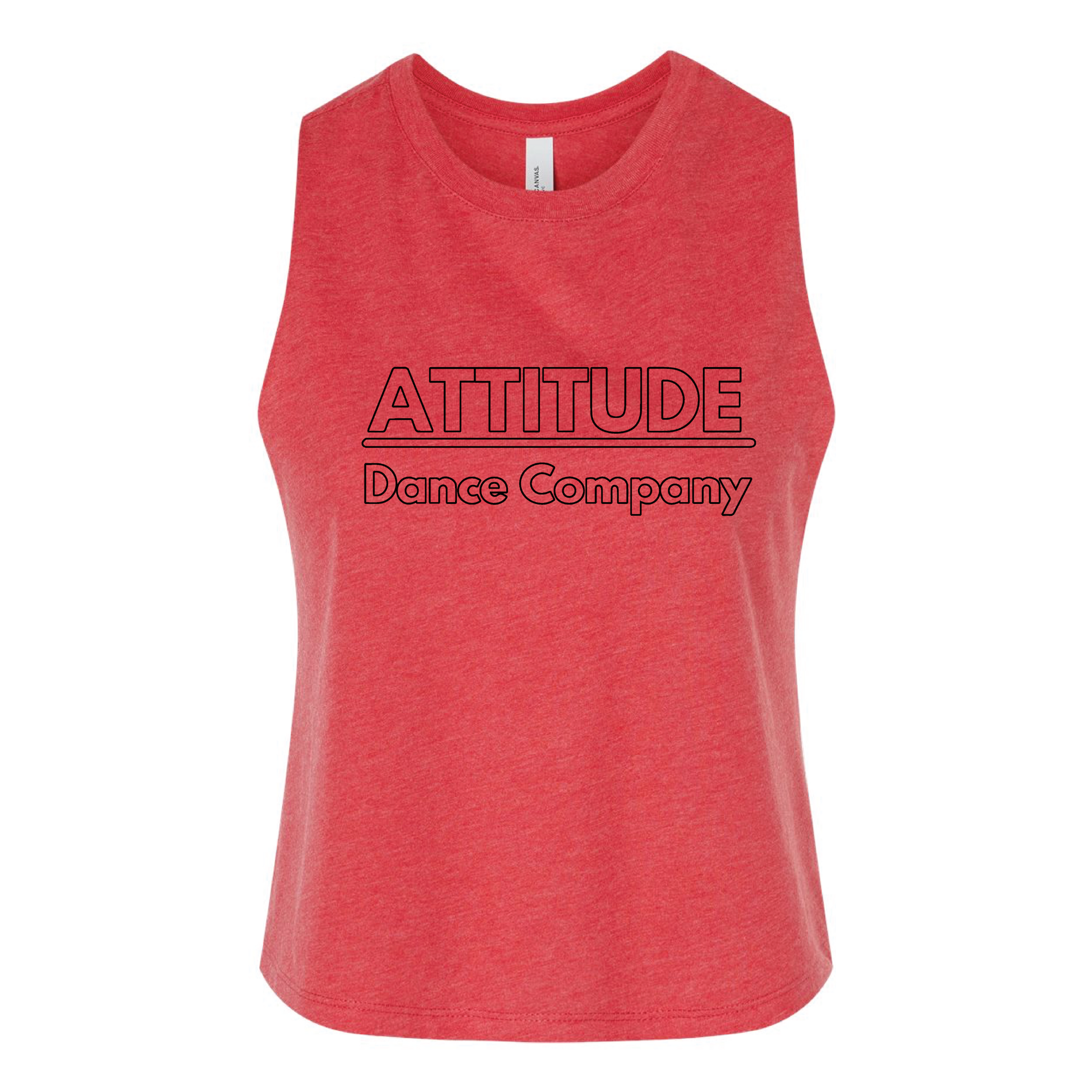 ATTITUDE DANCE - WOMEN'S RACERBACK CROP TANK - H5G BRANDS