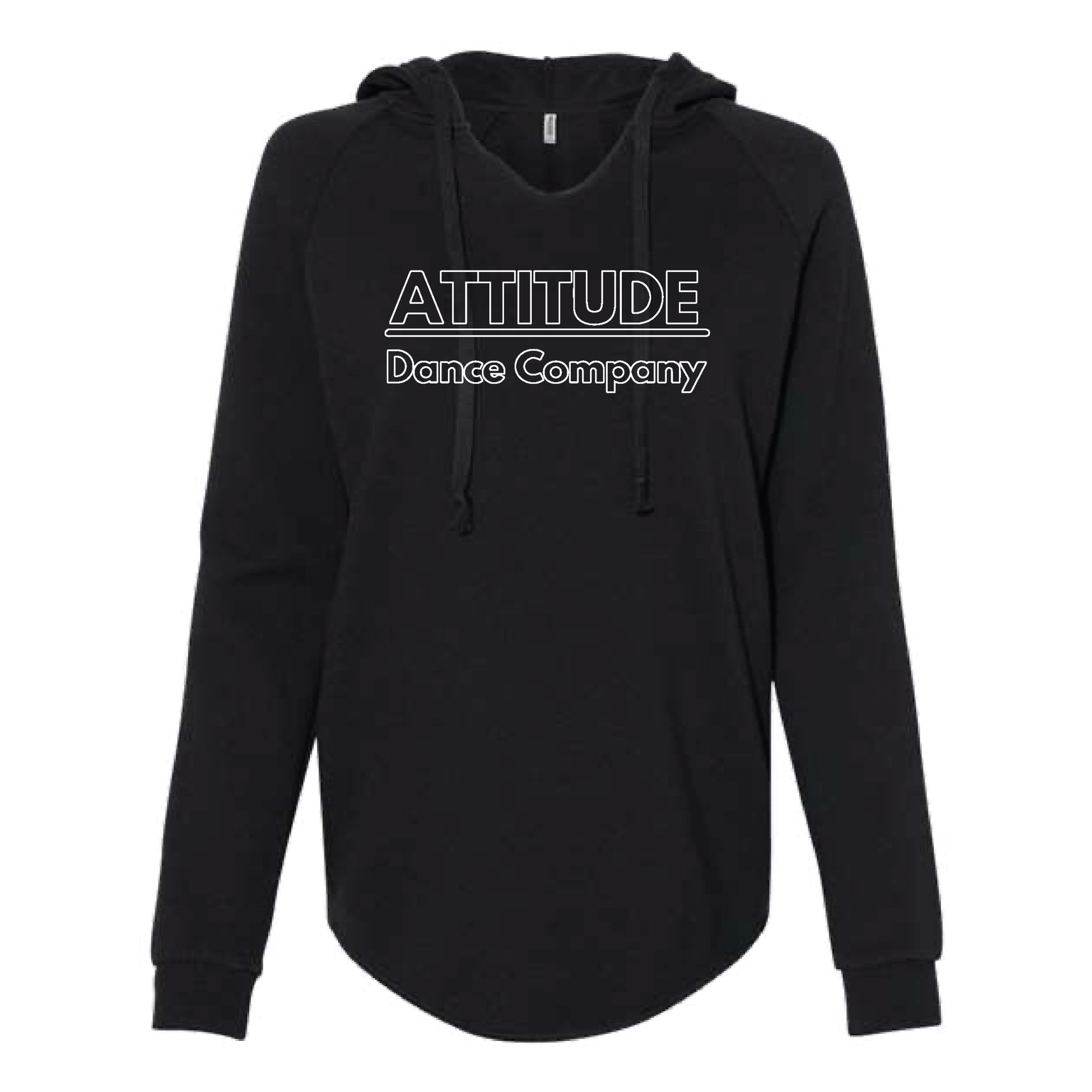 WOMEN'S LIGHTWEIGHT HOODED SWEATSHIRT - GLITTER LOGOS - H5G BRANDS