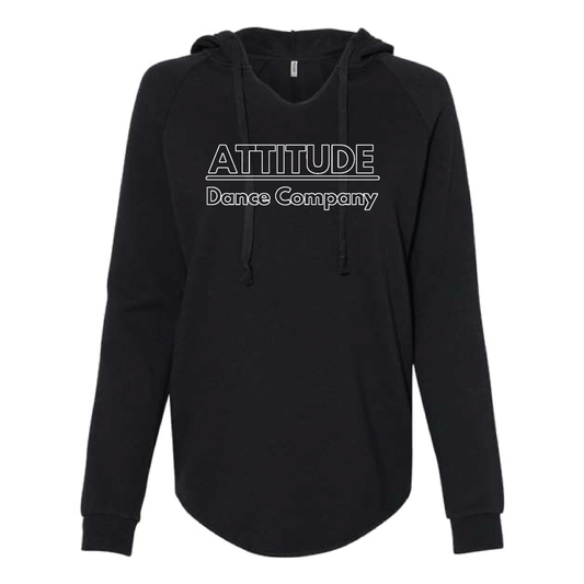 WOMEN'S LIGHTWEIGHT HOODED SWEATSHIRT - GLITTER LOGOS - H5G BRANDS