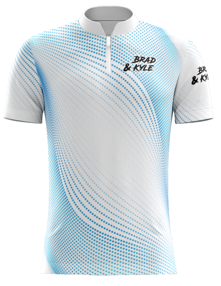 H5G BOWLING JERSEY - BRAD & KYLE - BLUE DOTS