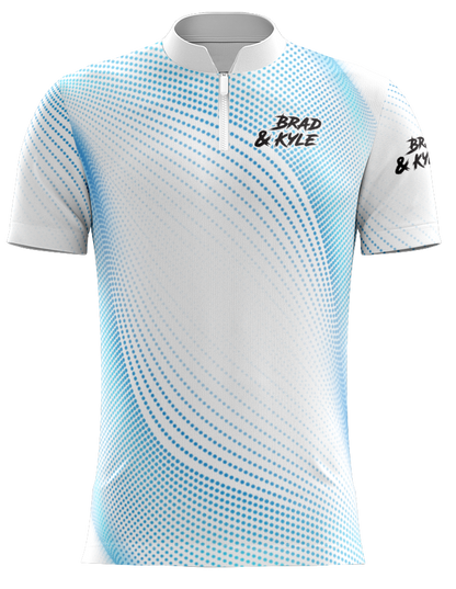 H5G BOWLING JERSEY - BRAD & KYLE - BLUE DOTS