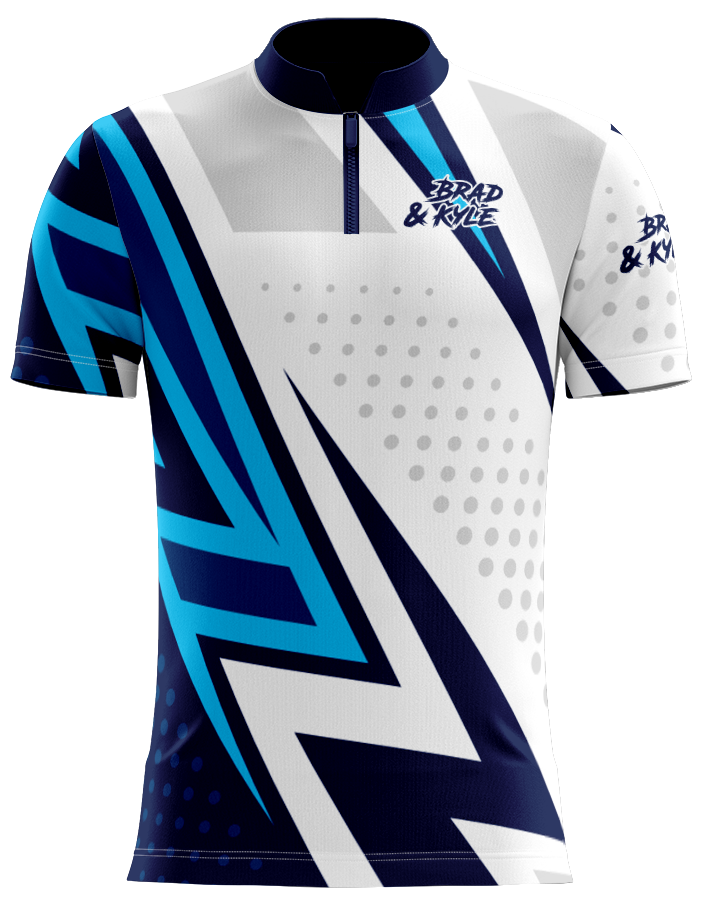 H5G BOWLING JERSEY - BRAD & KYLE - NAVY ZING