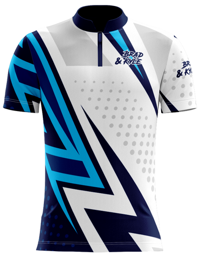 H5G BOWLING JERSEY - BRAD & KYLE - NAVY ZING