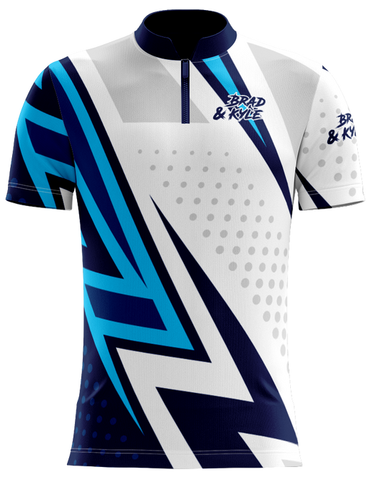 H5G BOWLING JERSEY - BRAD & KYLE - NAVY ZING