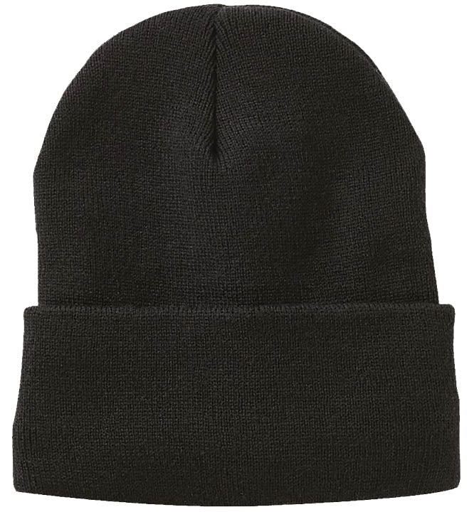 BK EMBROIDERED BEANIE - BLACK