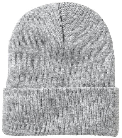 BK EMBROIDERED BEANIE - GRAY