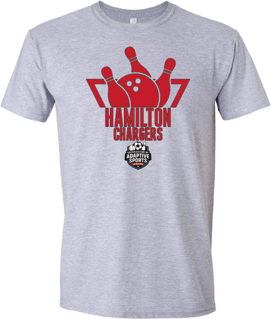 HAMILTON CHARGERS - BOWLING T-SHIRT (GRAY)