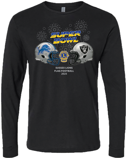 SUSSEX RAIDERS FLAG FOOTBALL SUPER BOWL SHIRT