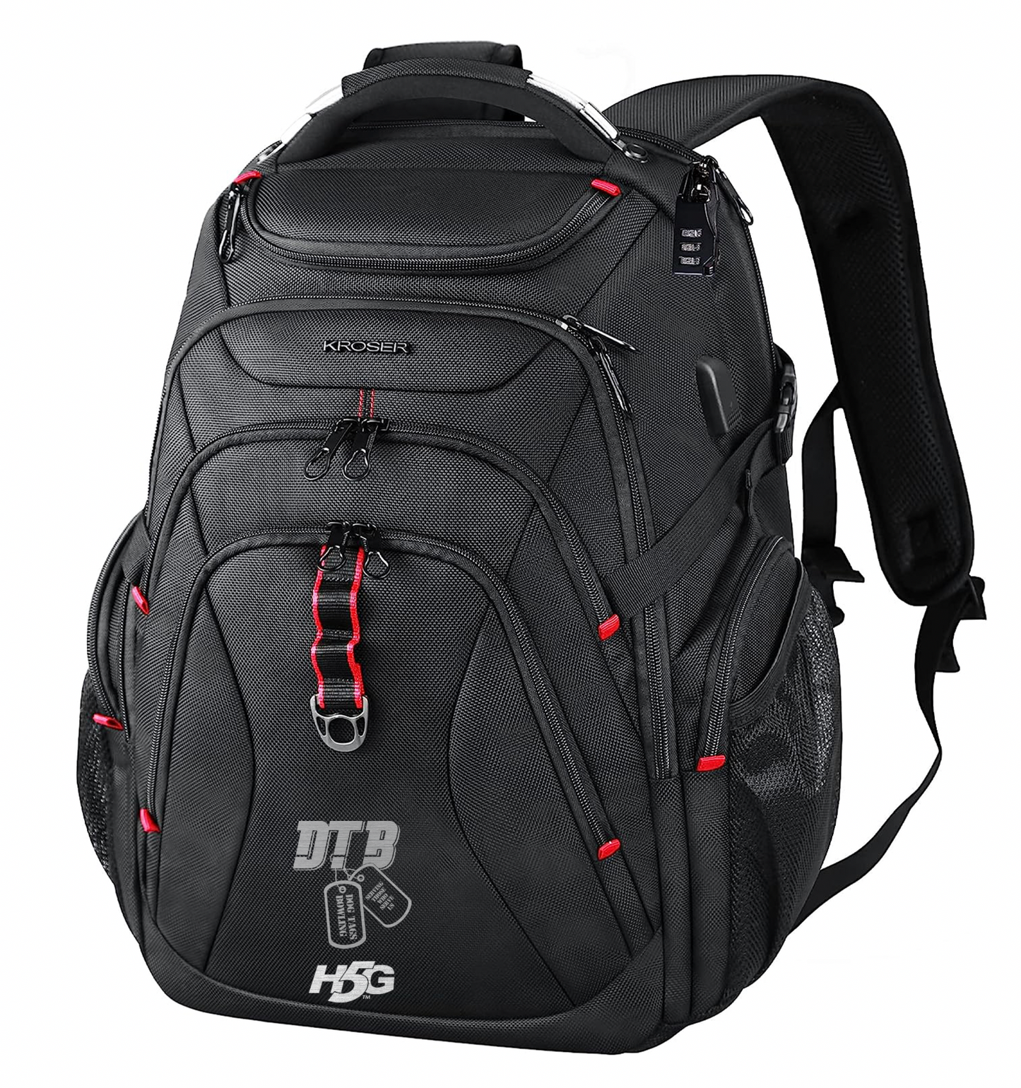 DOG TAGS EMBROIDERED BACKPACK