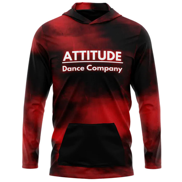 ATTITUDE DANCE - TYE DYE HOODIE (DYE-SUB)